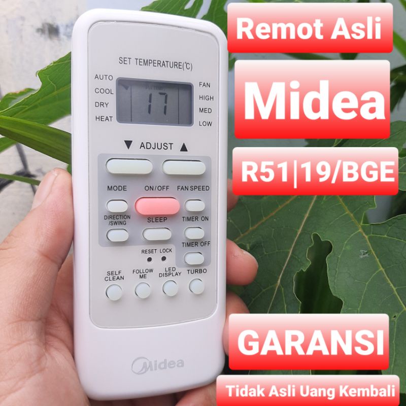 Remot Remote Midea R51|19/BGE Asli Bergaransi