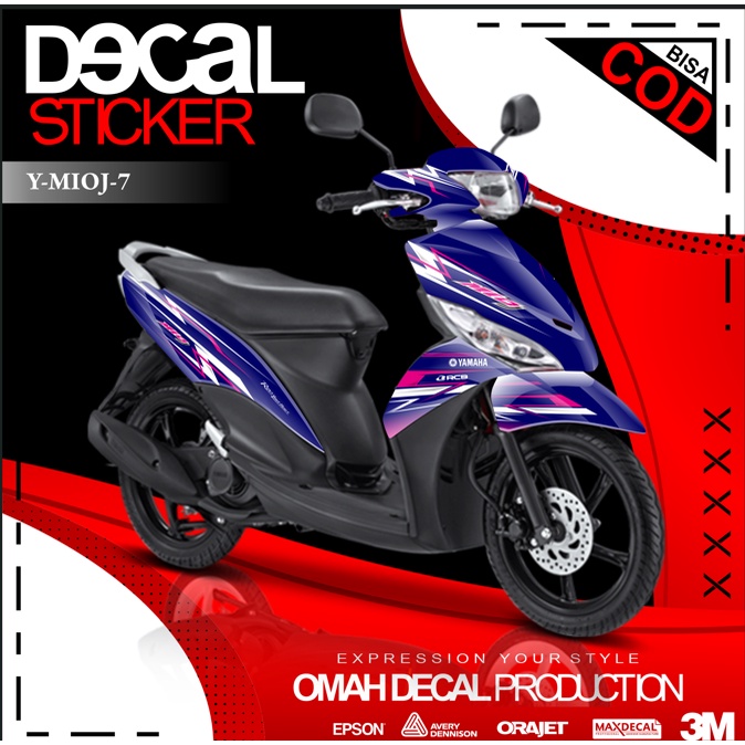 DECAL MIO J FULL BODY DEKAL STIKER MIO J YAMAHA STIKER KUALITAS TERBAIK TAHAN LAMA STIKER KEKINIAN K