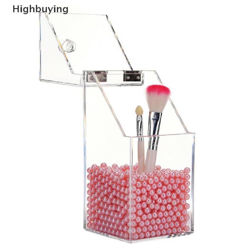 Hbid Mutiara Bening Acrylic Organizer Kosmetik Makeup Brush Wadah Tempat Kotak Penyimpanan Glory