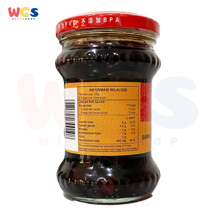 Lao Gan Ma Spicy Bean Paste 210g - Sambal Dengan Kacang Kedelai