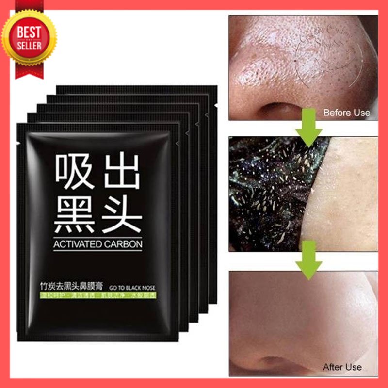 GOS -B411- Masker Komedo Masker Peel Off Veze - Masker Komedo Bamboo Charcoal Blackhead Remover