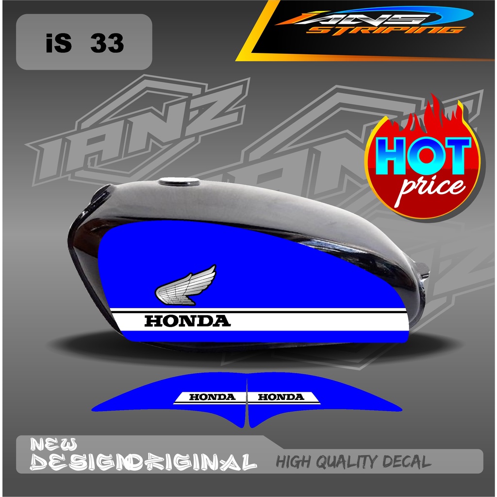 DECAL STRIPING LIST TANGKI CB100 HOLOGRAM / NON HOLOGRAM IS33