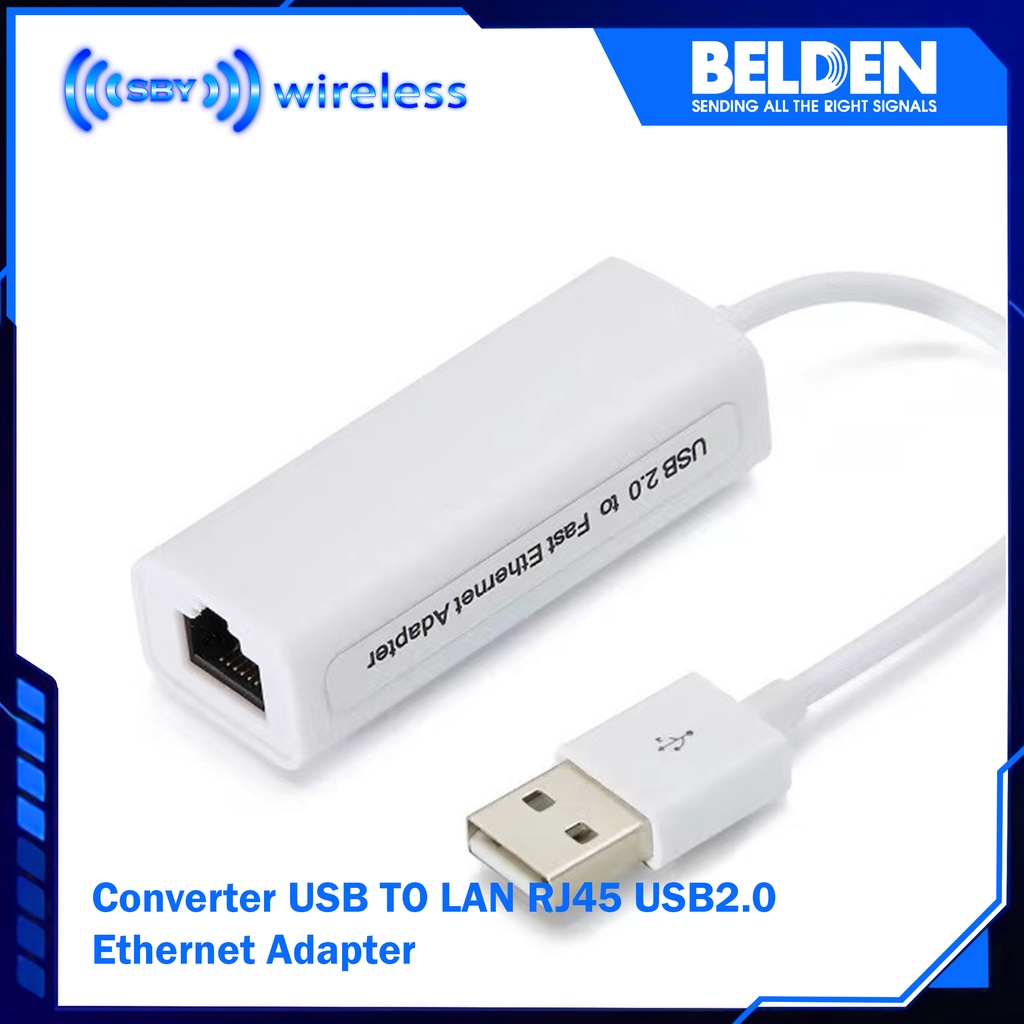 Converter USB TO LAN RJ45 USB2.0 Ethernet Adapter