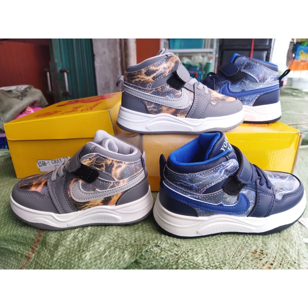 Sepatu sneakers anak laki-laki import fashion korea S248-1 (26-37) Sepatu anak laki-laki terlaris gratis box