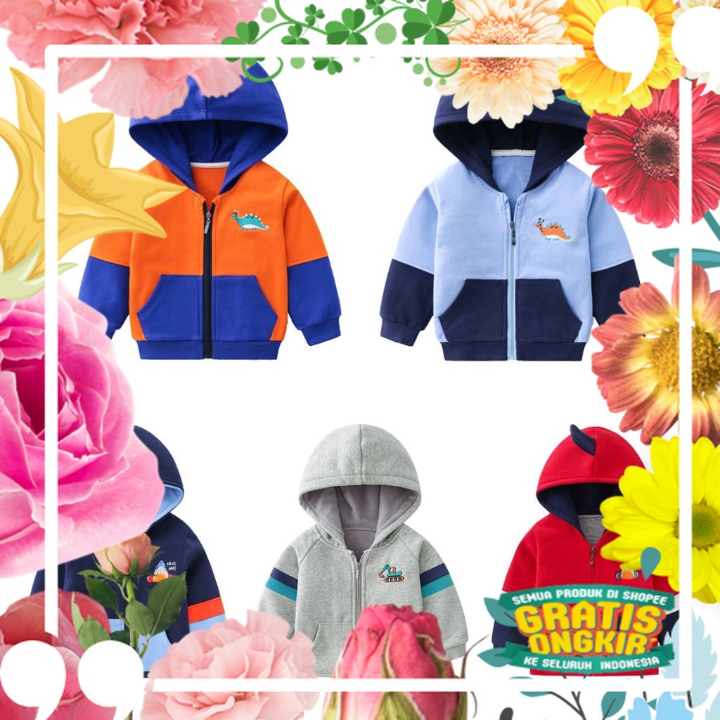 heybaby PASSWORD JAKET anak laki laki bayi Atasan Sweater 1 - 7 Tahun Baju Anak BerKualitas PART3 / 