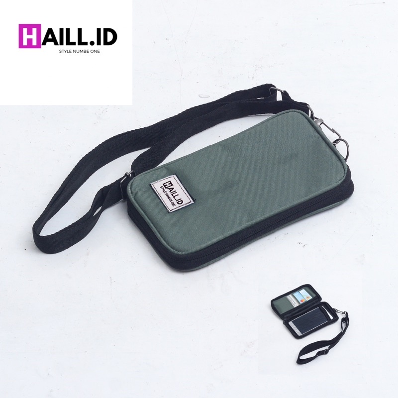 Tas Selempang Hp Pria Wanita Hanging phone Gantung Kartu Original  - Haill.id