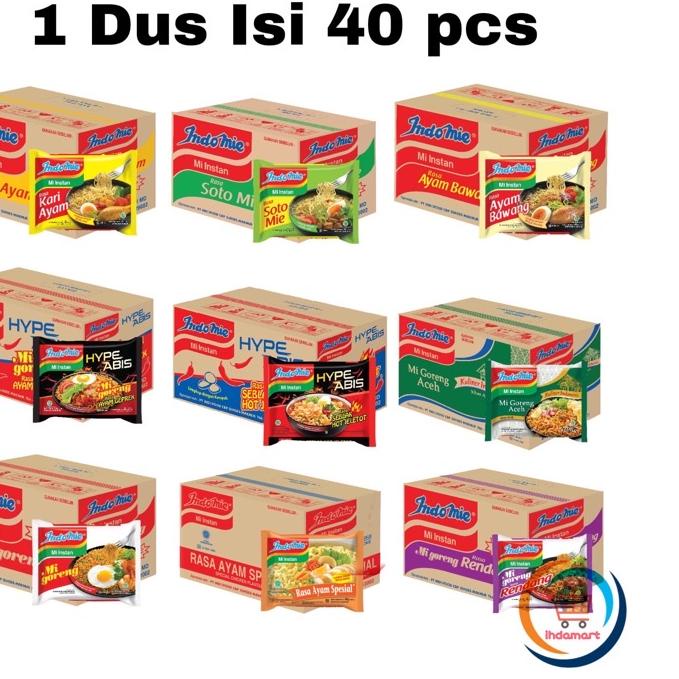 

PROMO [HJ6] Indomie Goreng, Soto, Ayam Bawang, Hype Abis, Kari Ayam BISA MIX 1 Dus Isi 40 pcs