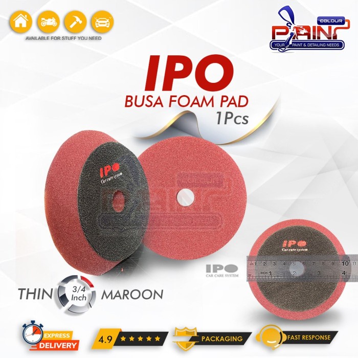 IPO Cutting Thin Pad 4 inch Velcro 3 inch - Busa Poles Tipis