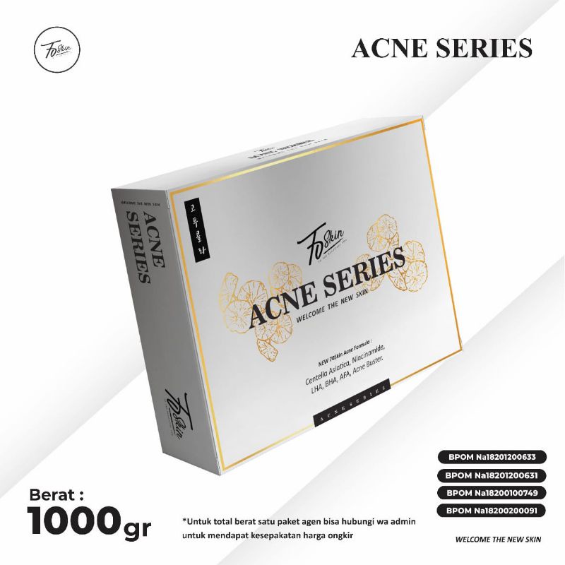 70 skin acne series paket untuk mengurangi jerawat
