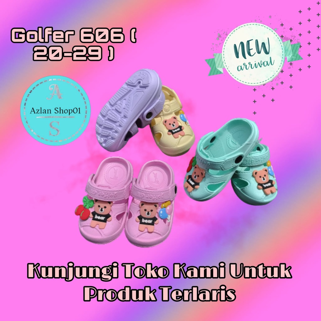 sandal baim fuji bayi golfer terbaru 606 (20-29) sandal fuji baby gilr termurah