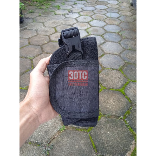 Holster Pistol Pinggang Universal/Tempat Senjata Senpi/Wadah Pistol/Sarung Pistol Pinggang Militer B