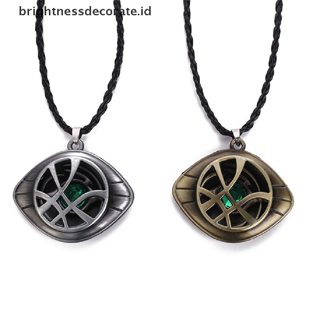 [Birth] Kalung Crysta Aneh Dokter Antik Agamotto Liontin Mata Perhiasan Cosplay Kulit [ID]