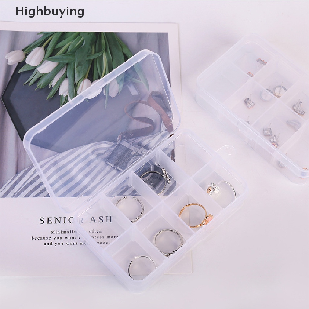 Hbid 8kisi Kotak Penyimpanan Adjustable Untuk Perhiasan Kecil Kotak Perkakas Manik-Manik Organizer Case Glory