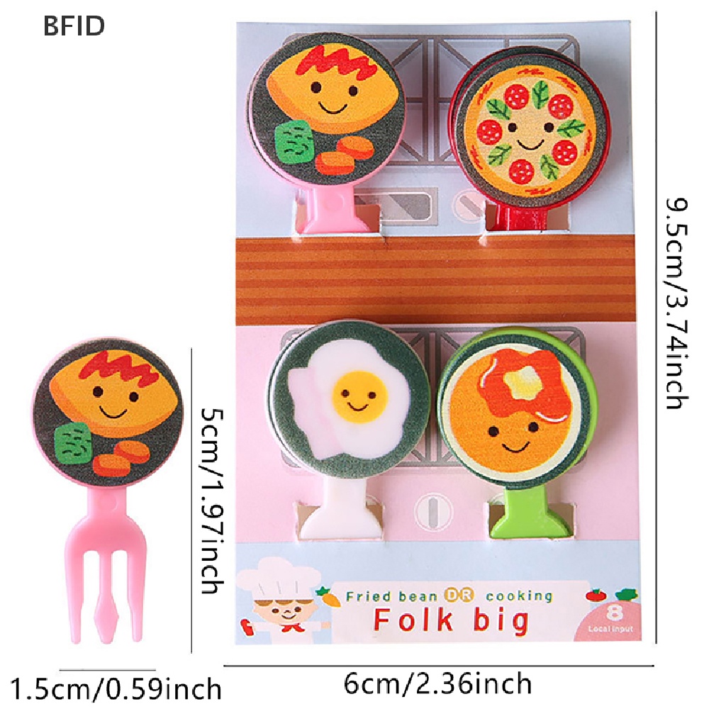 [BFID]8 /10/26Pcs Mini Kartun Food Pick Kid Food Garpu Buah Bento Box Decor Reusable [ID]