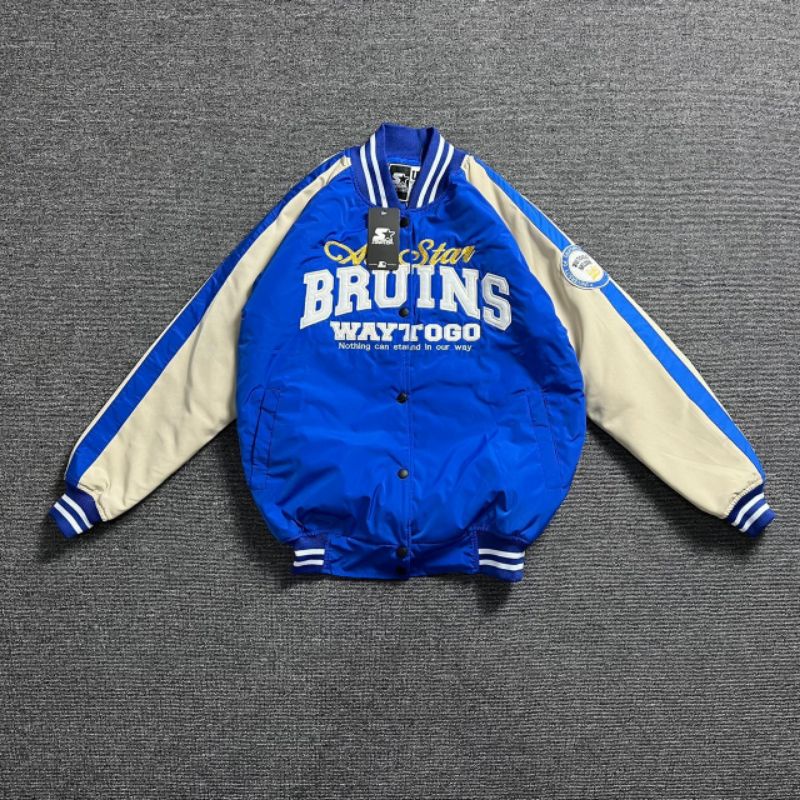 JAKET VARSITY BOMBER STARTER BRUINS WAYTOGO