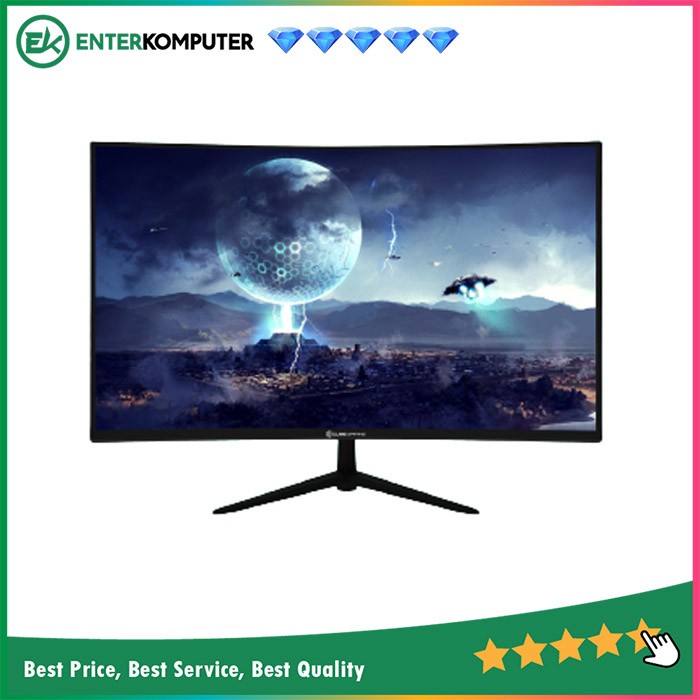 Monitor CUBE GAMING RETINA 23.8&quot; C24FV FHD Frameless 75Hz Curved - 5ms