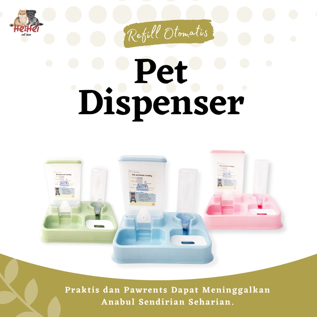 Tempat Makan Minum Kucing Anjing Otomatis - Automatic Pet Food Dispenser