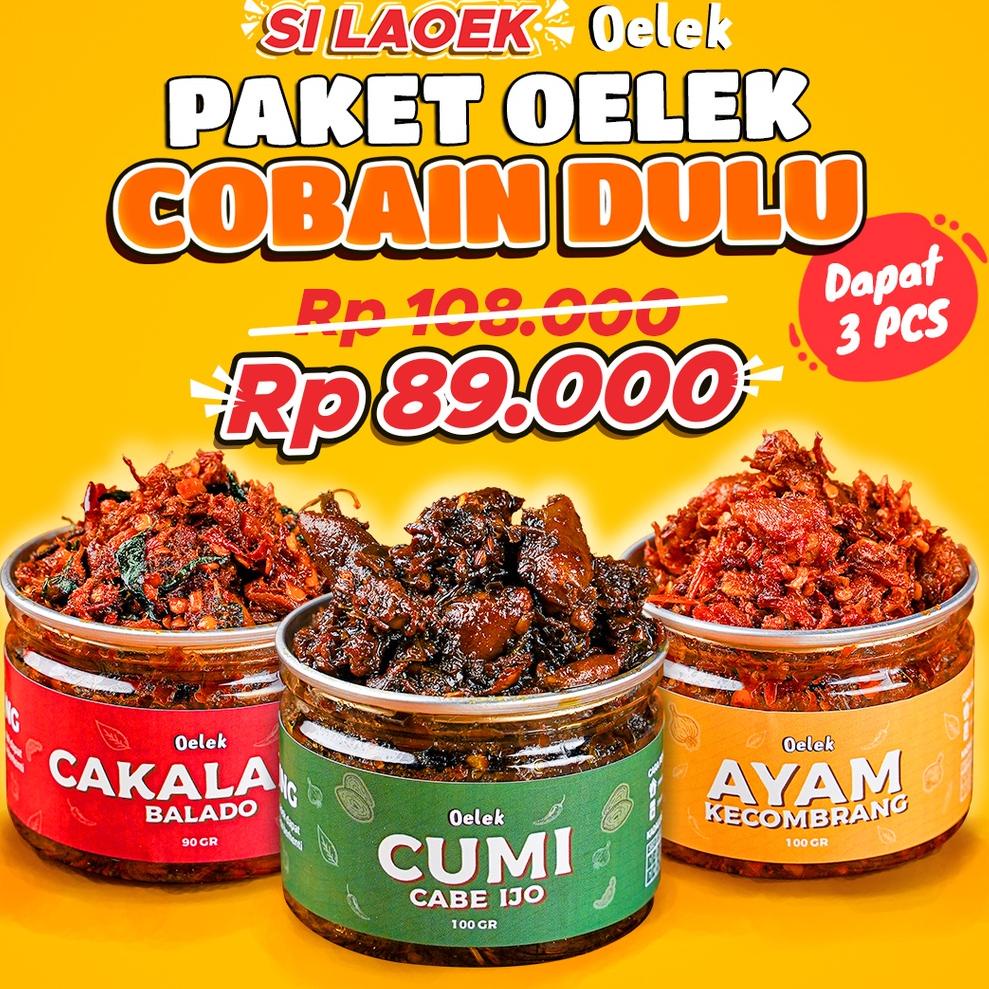 

Model terkini Oelek Paket Cobain Dulu Si Laoek / Cakalang Balado / Cumi Cabe Ijo / Ayam Kecombrang / Lauk Siap Saji GKF