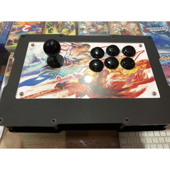 EGO Arcade Deck Black With Black Joystick  (6200 Games ++)