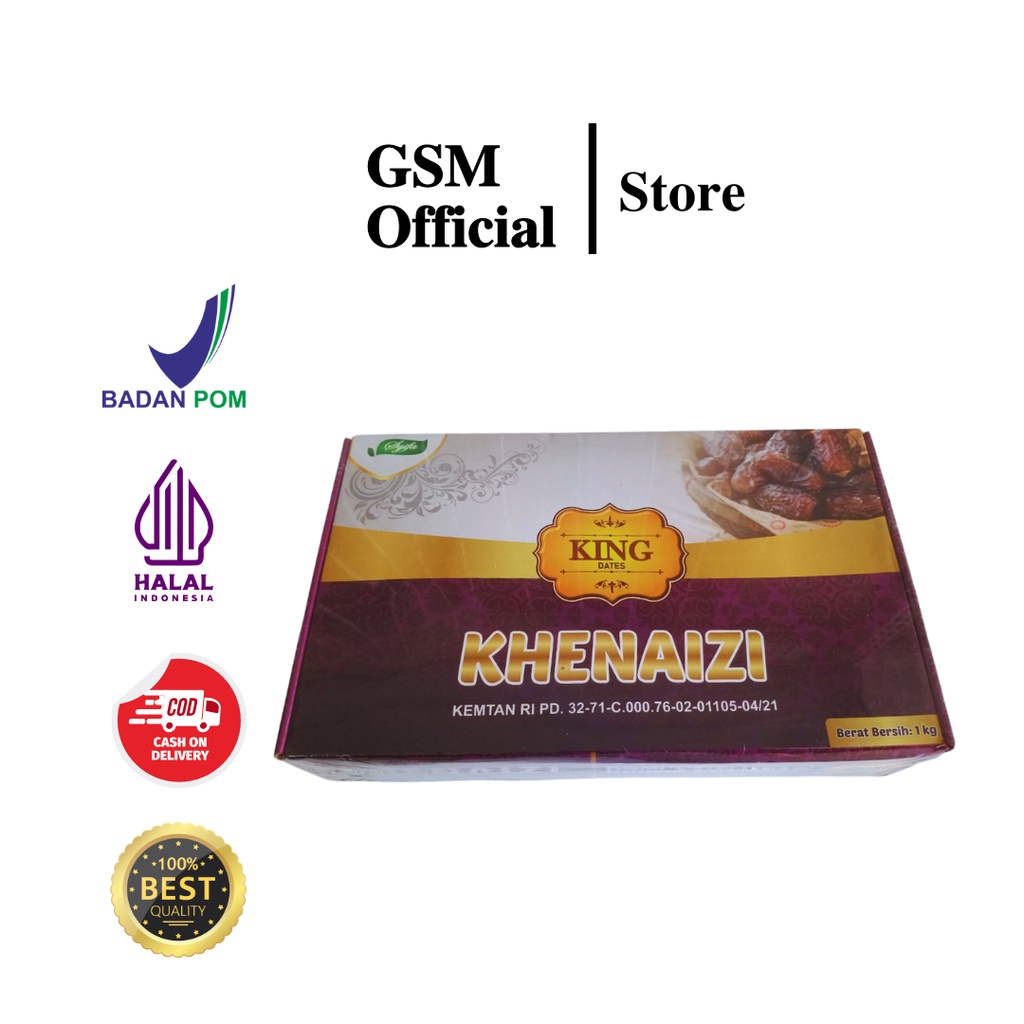 

Kurma Khenaizi 1Kg Syifa - King Dates Khenaizi Dates Crown Original 1000gr
