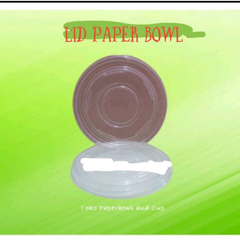 Lid Tutup Mangkok Mangkuk  isi 25 pcs Wadah Tempat Paper Papper Cup Rice Bowl Plastik Keramik Kertas