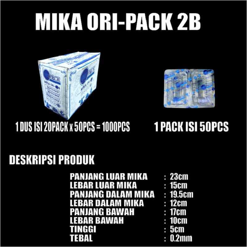 Mika Kue Besar Jumbo Bolu /  Besar M1 / Chiffon Sifon / Mika uk 2 Box Per Pack