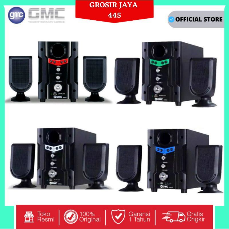 Speaker GMC 888D2 BT Bluetooth Aktif Multimedia Speaker - Garansi Resmi, Original, Suara jernih terbaru