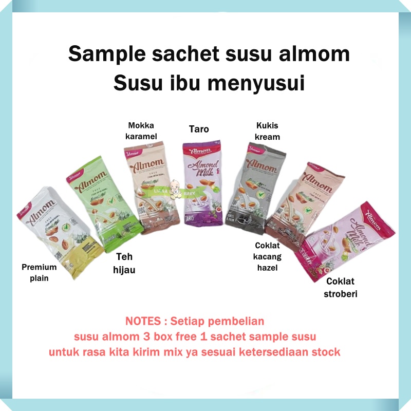 PRODUK SAMPLE YUMMYS ALMOND/ TUMBLER/ SUSU ALMONDE/SUSU ALMOM