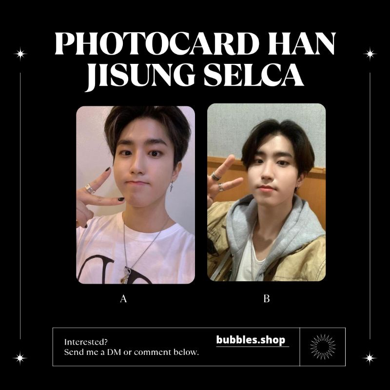 PHOTOCARD UNOFFICIAL HAN JISUNG STRAYKIDS SELCA