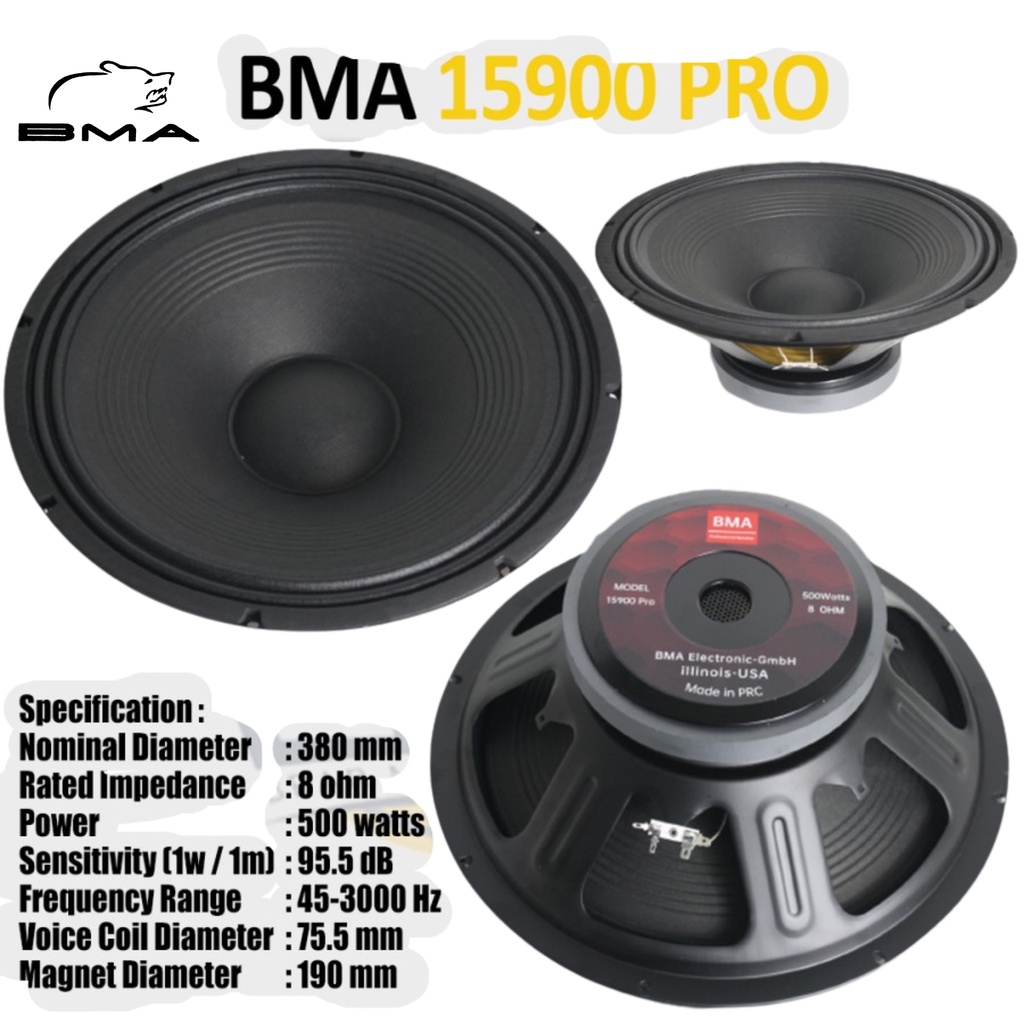 Speaker Komponen BMA 15900 Pro Spiker BMA 15900 Pro Speker BMA 15900