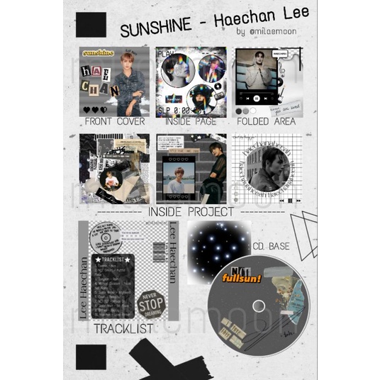 Jewel Case CD Haechan Fanmade - Kado Kpop - Hadiah NCT Haechan