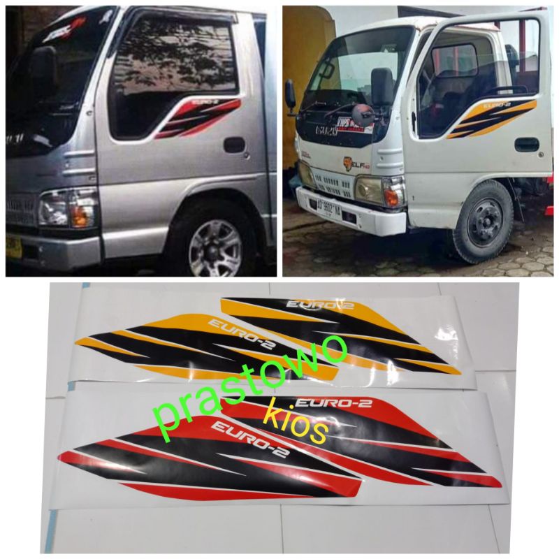 sticker stiker striping lisbody Isuzu elf