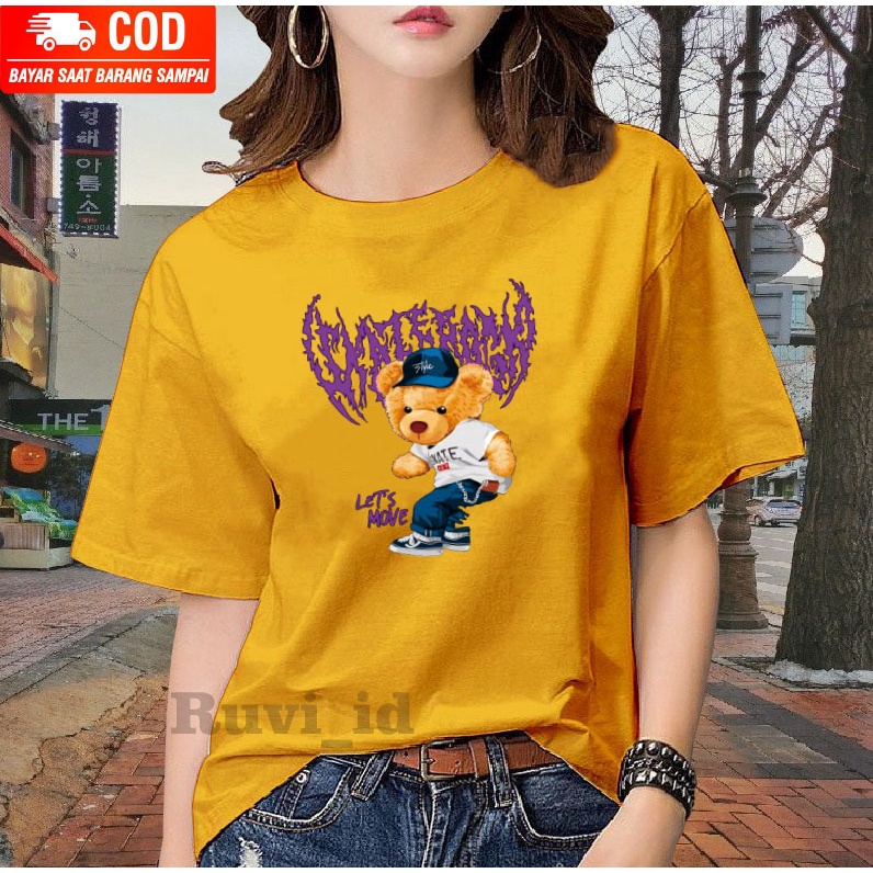 Ruvi_id-KAOS DISTRO / BELI 3 GRATIS HEADSET EXTRA BAS / KAOS BERUANG KEKINIAN / KAOS WANITA / KAOS PRIA / KAOS WANITA KOREAN STYLE / KAOS IMPORT / KAOS OBLONG / BLUS / T-SHIRT / ATASAN KEKINIAN / KAOS TERLARIS / KAOS OVERSIZE / KAOS MURAH