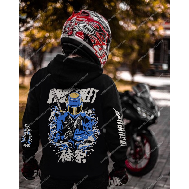 SWEATER HOODIE PROSTREET BLLUE SAMURAI PREMIUM HOODIE KEREN PRIA WANITA / HOODIE PROSTREET SAMURAI