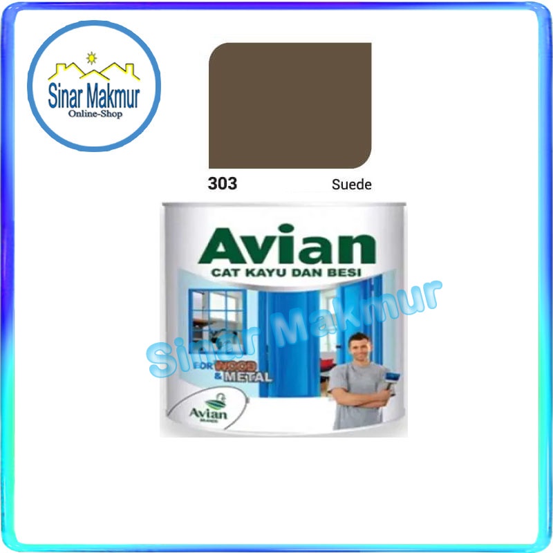 Cat Kayu Besi 1/2 KG 0,45 Liter 303 Suede (AVIAN)