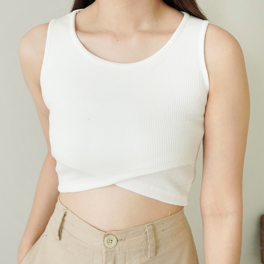 CAVALU Korean Knit Tank Top Crop Top Korea 131