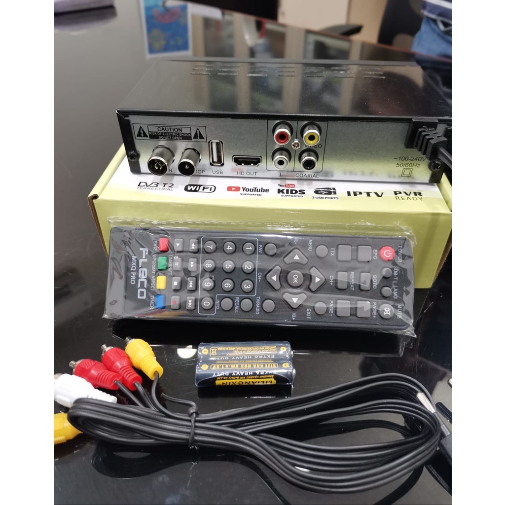 Fleco MXQ PRO Set Top Box TV Penerima Siaran Digital Receiver Full HD/ STB Wifi Bisa Youtube (Bisa dapet semua channel ) - Fleco Digital Set Top Box HD / STB Siaran DVB T2 Receiver | Set Top Box STB Fleco DVB T2 SNI Full HD | FMS