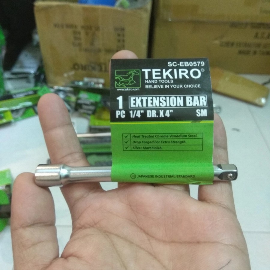 TEKIRO Extension Bar / Gagang Sambungan Sock 1/4&quot;