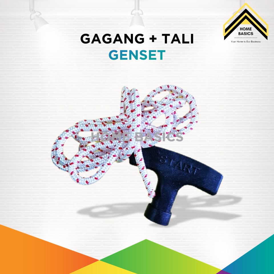 Tali Starter Genset / Gagang Tali Genset / Tarikan Engkol Genset