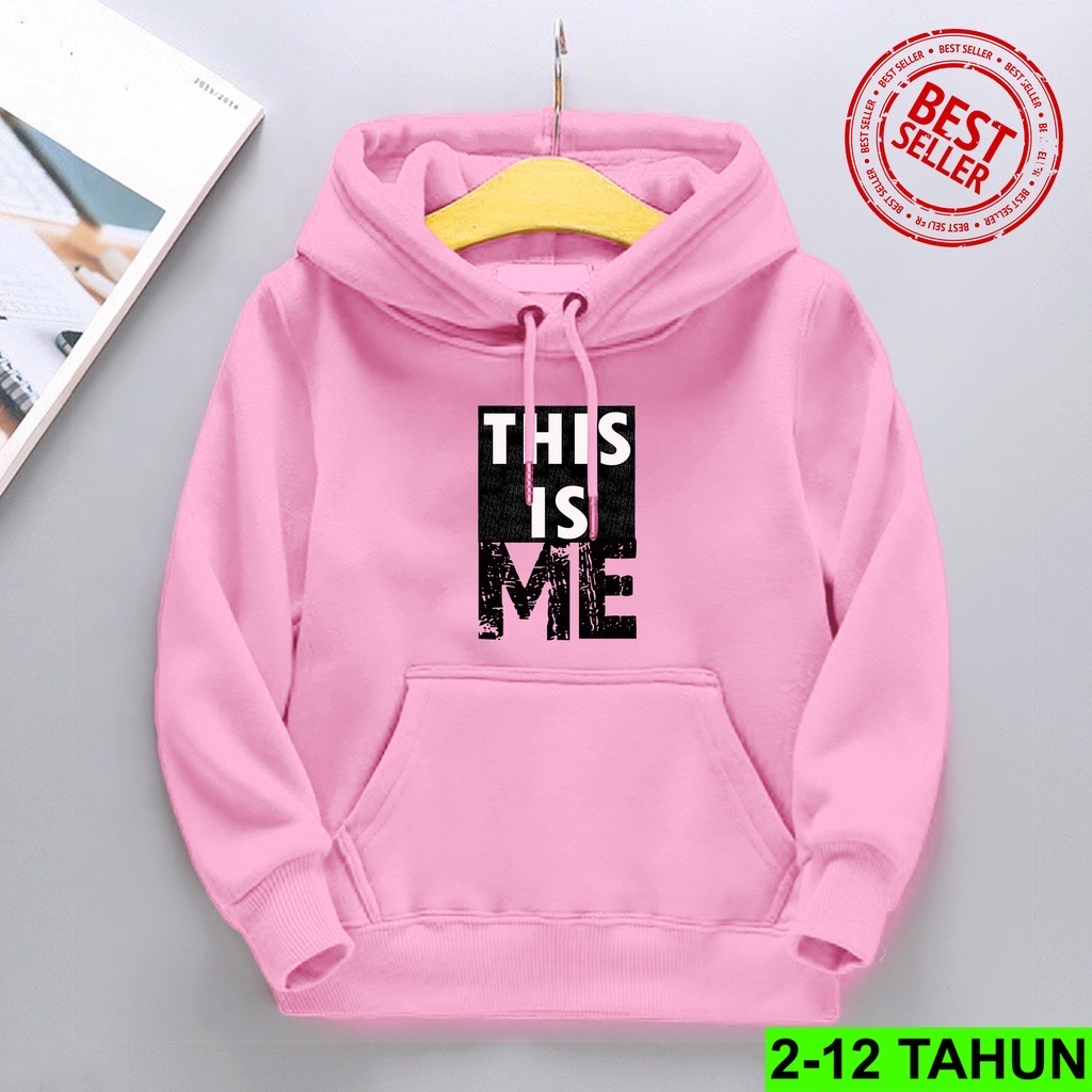 Jumper Hoodie Anak  THIS IS ME II Jaket Hoodie Anak Viral Bahan Fleece Sz M - XL ( Laki Laki &amp; Peremepuan )