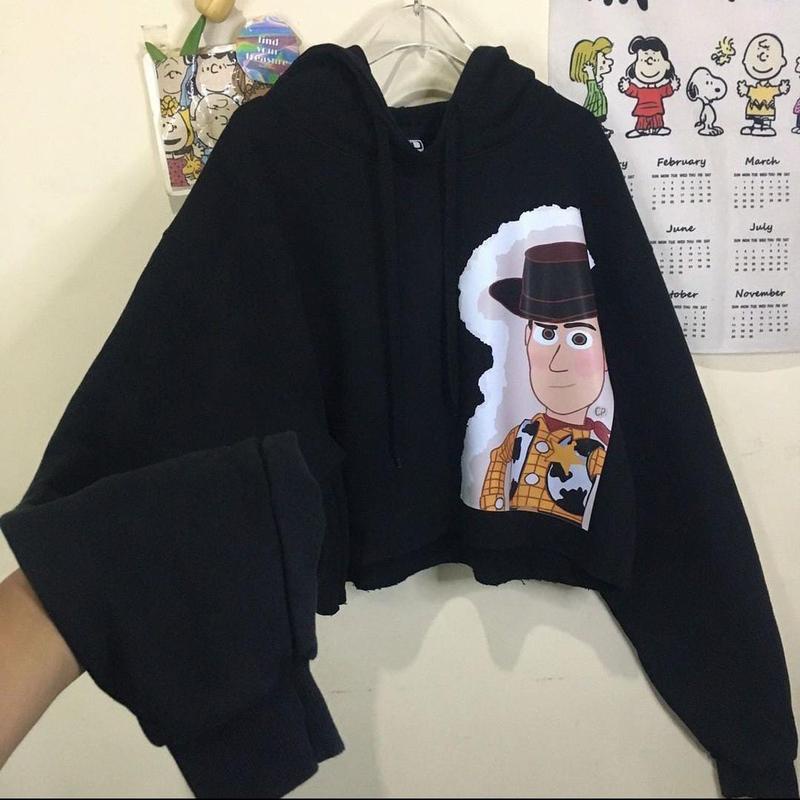 NTR COWBOY WOODY TS SWEATSHIRT CROPE SWEATER TOP WANITA (V1)