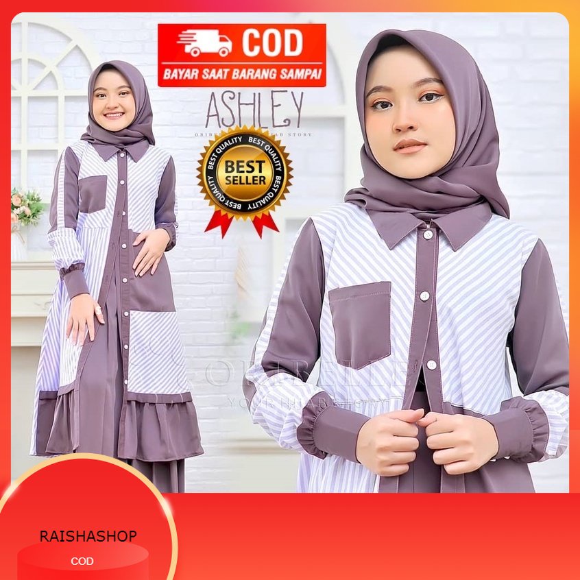 Gamis Anak Usia 8-12 Tahun Ashley kids Model Gamis Anak Terbaru 2021 Kekinian