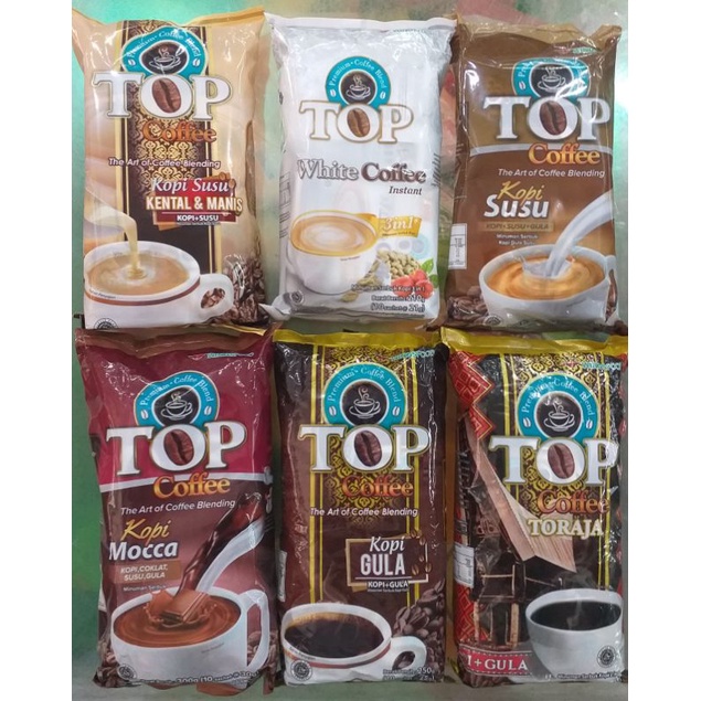 

KZ - top coffee isi 10 sachet dengan 6 variant rasa