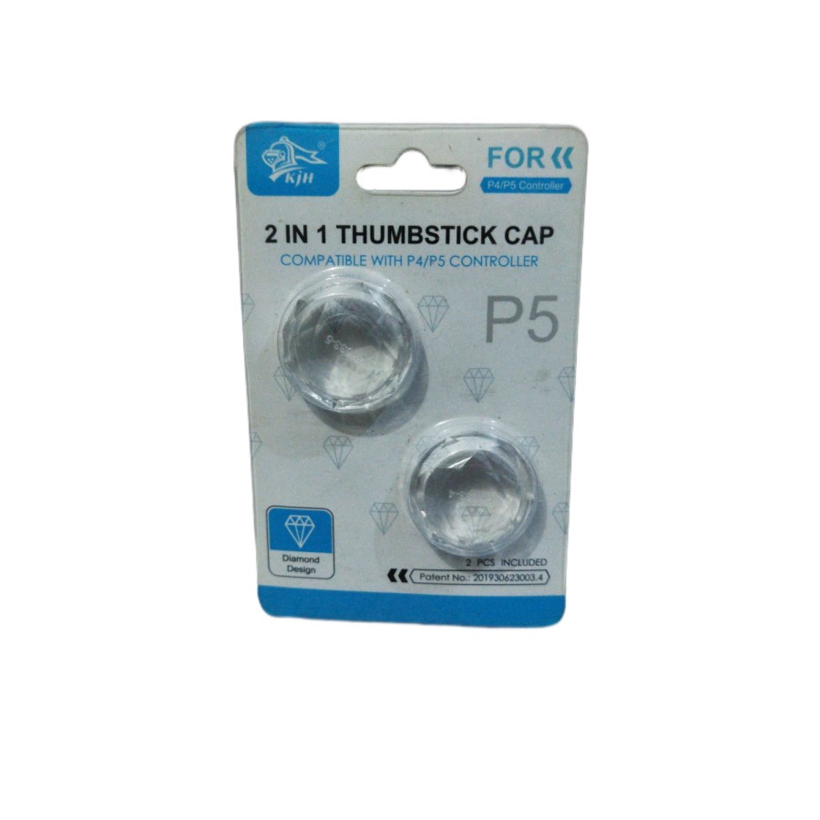 KJH Tombol Analog Stick Thumb Grip 2 in 1 ThumbStick Cap for PS4 PS5