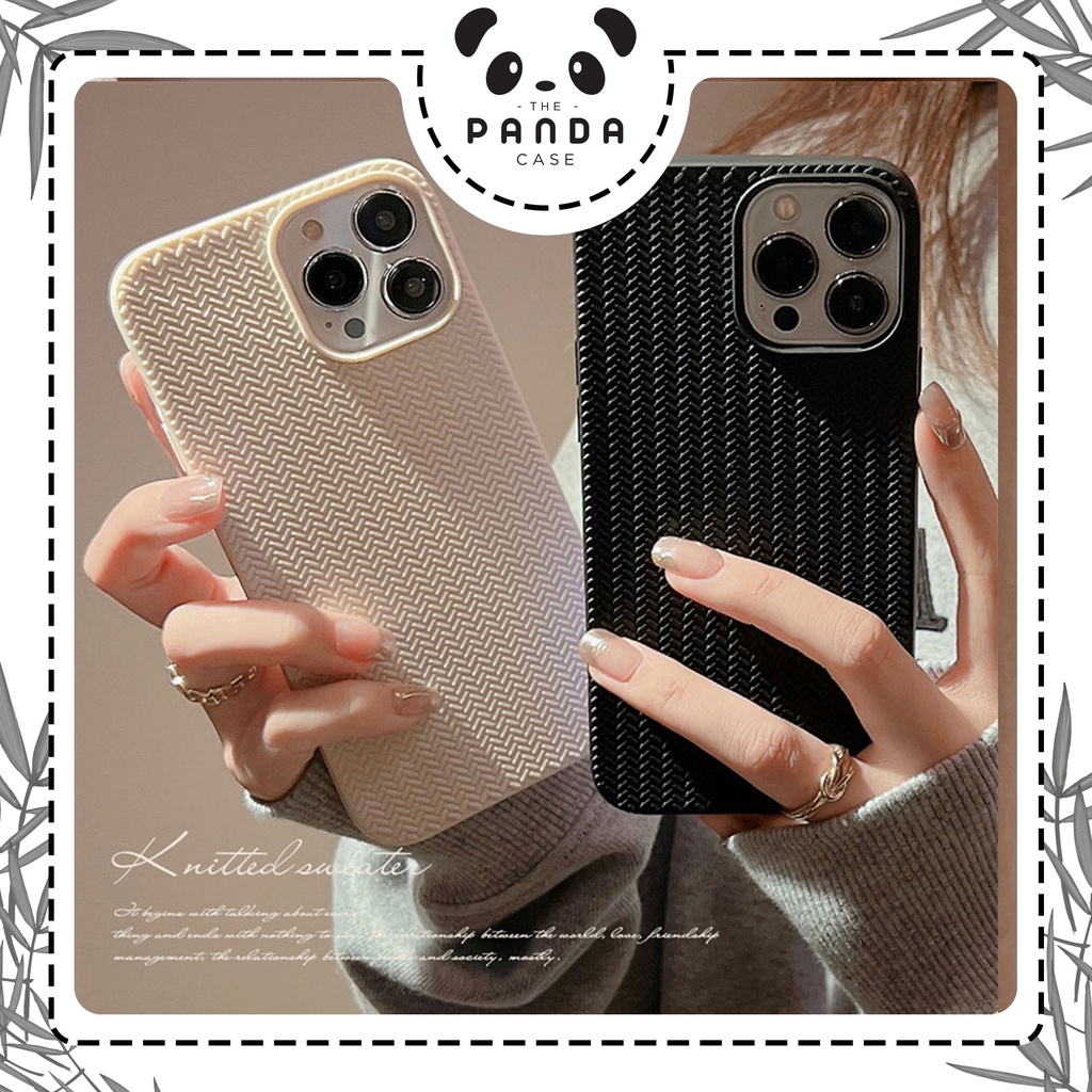 [TPC] Soft Case TPU Matte Motif Bentuk Anyaman 3D FULL COVER IPHONE 7 8 PLUS X XS MAX XR 11 12 13 14 PRO MAX Bumper Case HP IPHONE - IP068