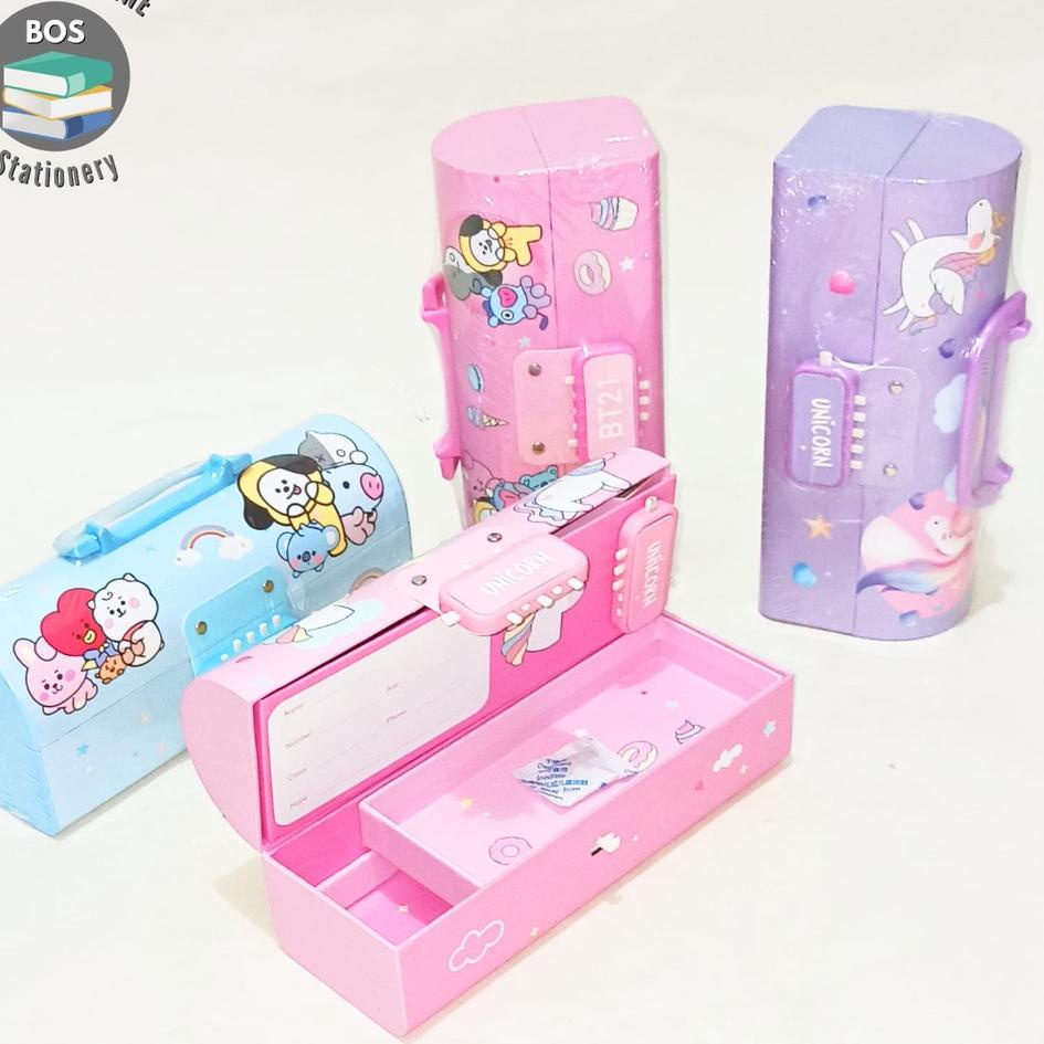 

Harga Terbatas BOS Kotak Pensil Karton+Kunci Pin/Tempat Pensil/Pencil Case Locker