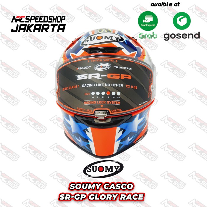 Helm Motor Soumy Casco Sr-Gp Glory Race Helmet Motor Fullface #Original