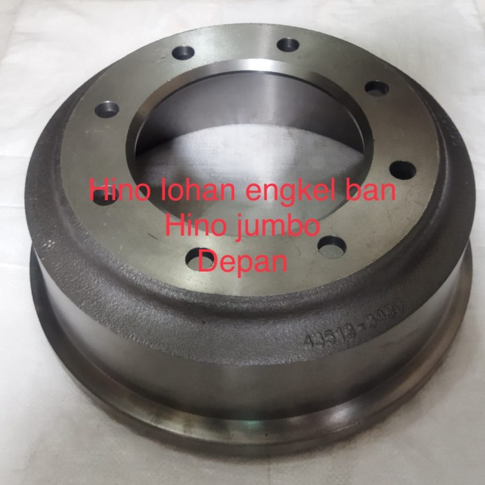 Tromol depan Brake drum front Hino lohan engkel Hino jumbo