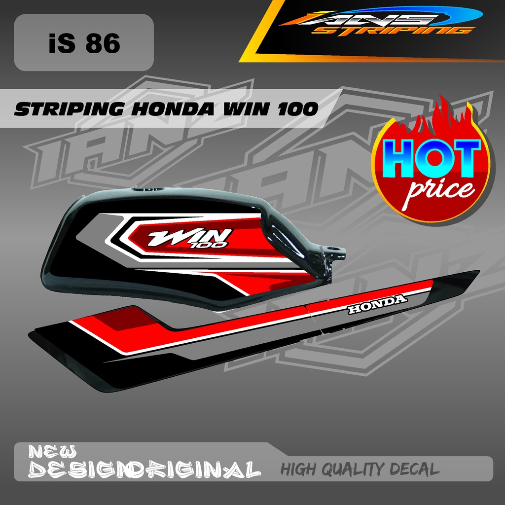 STRIPING WIN100 CUSTOM KONSPE RETRO JAPAN BAHAN HOLOGRAM / NON HOLOGRAM IS86