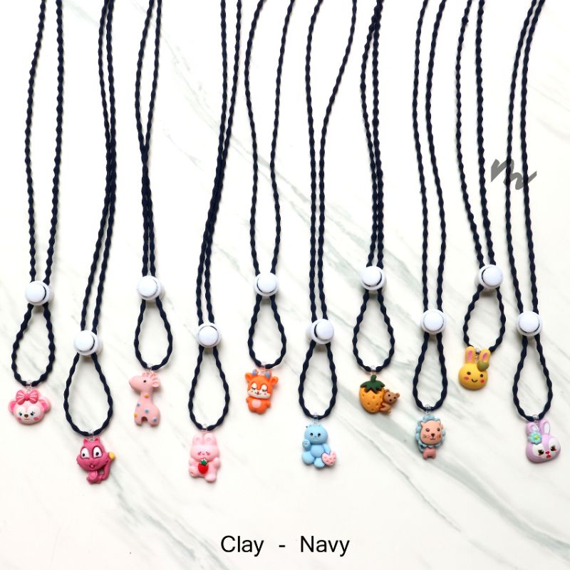 STRAP MASKER CLAY NAVY / STRAP MASKER CLAY / STRAP MASKER / TALI MASKER / PENGAIT MASKER / KALUNG MA